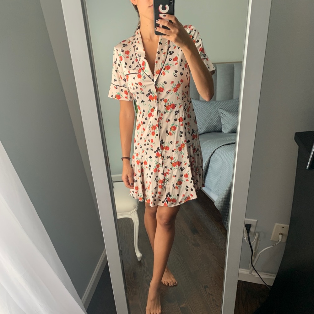 ALC Pajama Button Front Dress